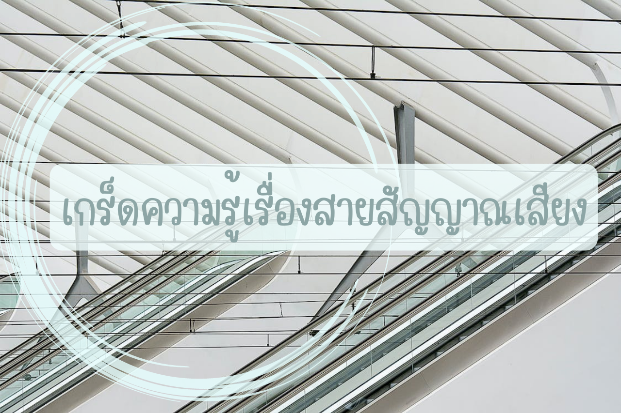 เกร็ดความรู้เรื่องสายสัญญาณเสียง